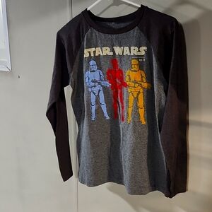 Boys LS star wars shirt